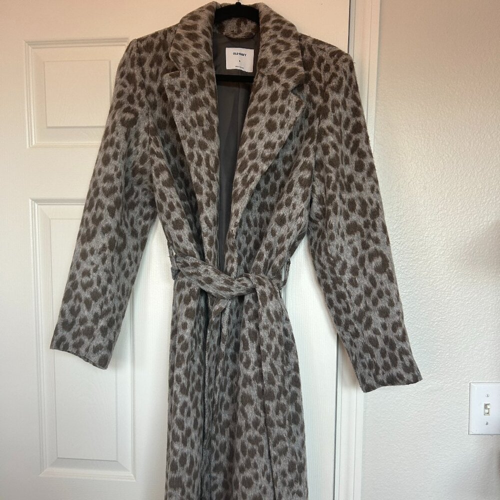 Size M Brown and Gray Old Navy Women's Coat